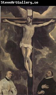 El Greco Christ on the Cross Adored by Two Donors (mk05)